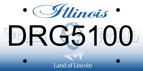 DRG5100 Illinois License Plate