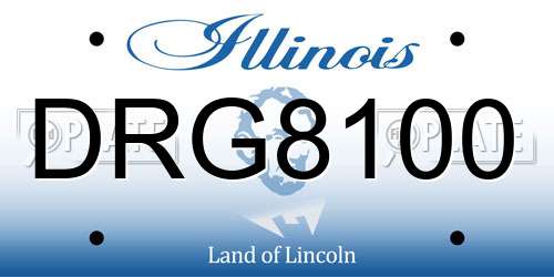 DRG8100 Illinois License Plate