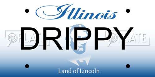 DRIPPY Illinois License Plate