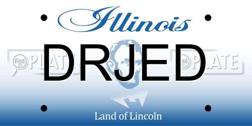 DRJED Illinois License Plate