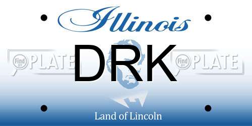 DRK Illinois License Plate