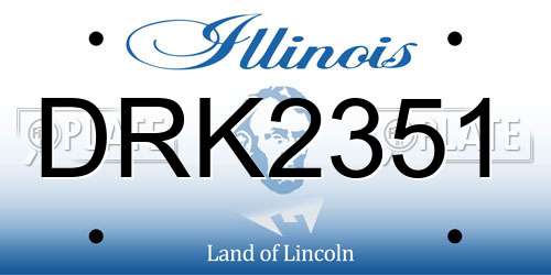 DRK2351 Illinois License Plate