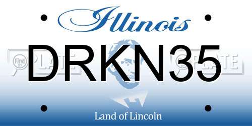 DRKN35 Illinois License Plate