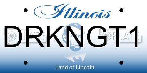 DRKNGT1 Illinois License Plate