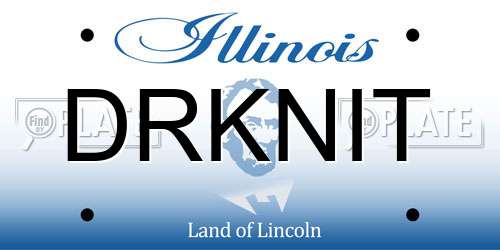 DRKNIT Illinois License Plate