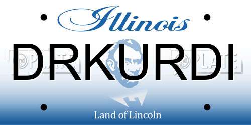 DRKURDI Illinois License Plate
