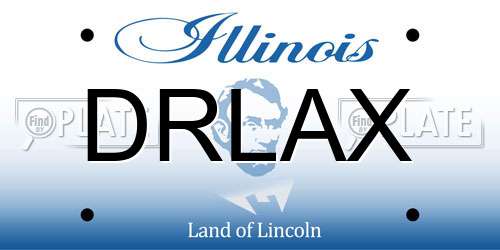 DRLAX Illinois License Plate