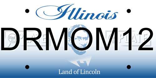 DRMOM12 Illinois License Plate
