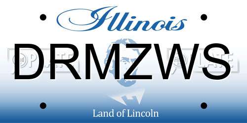 DRMZWS Illinois License Plate