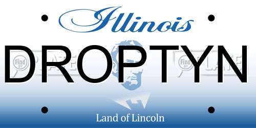 DROPTYN Illinois License Plate
