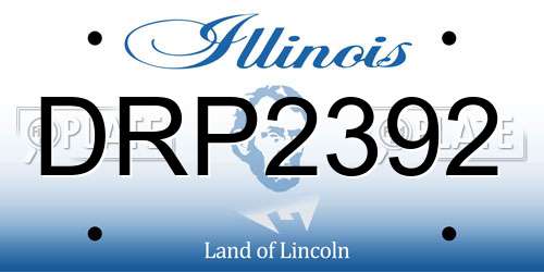 DRP2392 Illinois License Plate