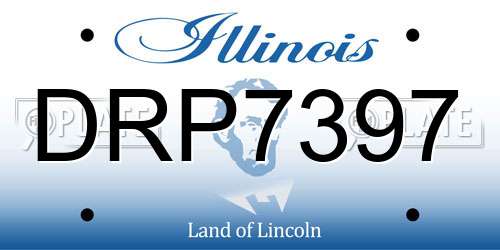 DRP7397 Illinois License Plate