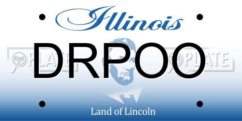DRPOO Illinois License Plate