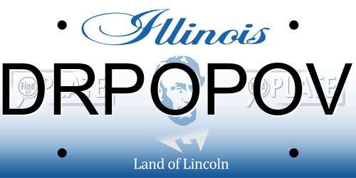 DRPOPOV Illinois License Plate