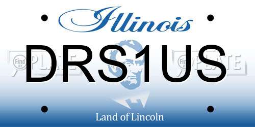 DRS1US Illinois License Plate