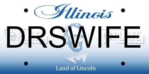 DRSWIFE Illinois License Plate