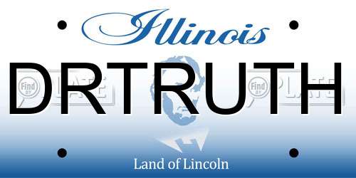 DRTRUTH Illinois License Plate