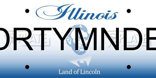 DRTYMNDB Illinois License Plate
