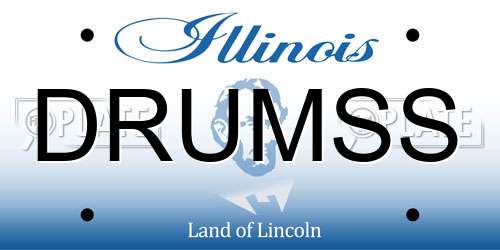 DRUMSS Illinois License Plate