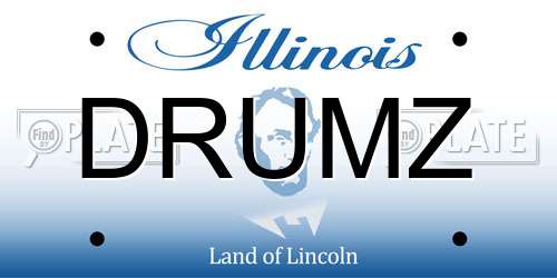 DRUMZ Illinois License Plate