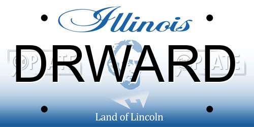 DRWARD Illinois License Plate