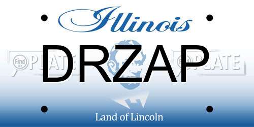 DRZAP Illinois License Plate