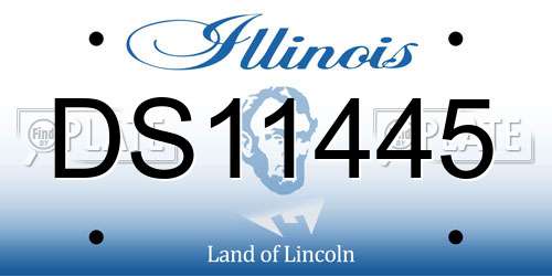 DS11445 Illinois License Plate