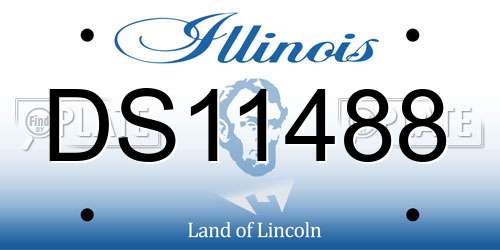 DS11488 Illinois License Plate