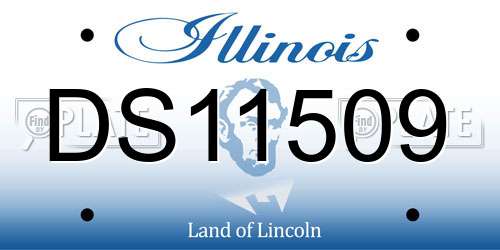 DS11509 Illinois License Plate