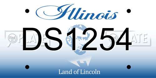 DS1254 Illinois License Plate