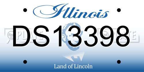 DS13398 Illinois License Plate