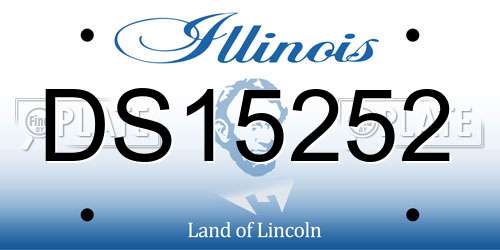 DS15252 Illinois License Plate
