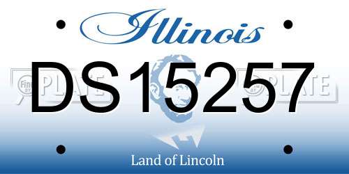 DS15257 Illinois License Plate