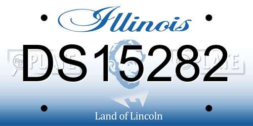 DS15282 Illinois License Plate