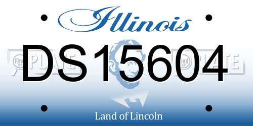 DS15604 Illinois License Plate