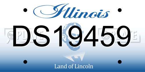 DS19459 Illinois License Plate