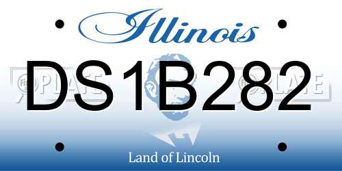 DS1B282 Illinois License Plate