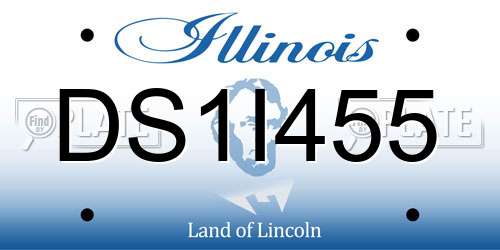 DS1I455 Illinois License Plate