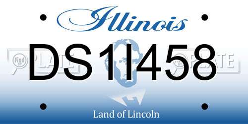 DS1I458 Illinois License Plate