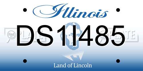 DS1I485 Illinois License Plate