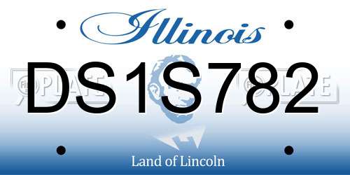 DS1S782 Illinois License Plate