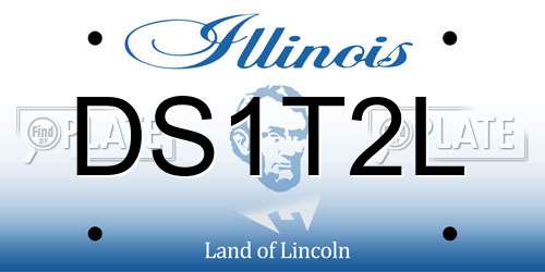 DS1T2L Illinois License Plate