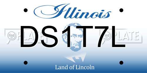 DS1T7L Illinois License Plate