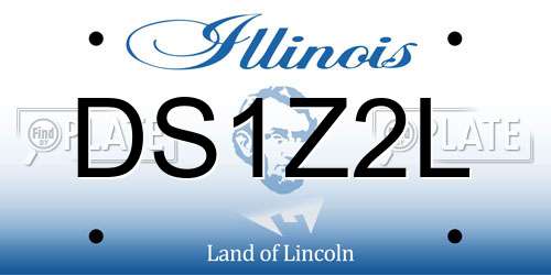 DS1Z2L Illinois License Plate