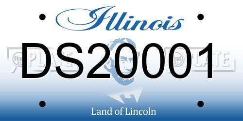 DS20001 Illinois License Plate