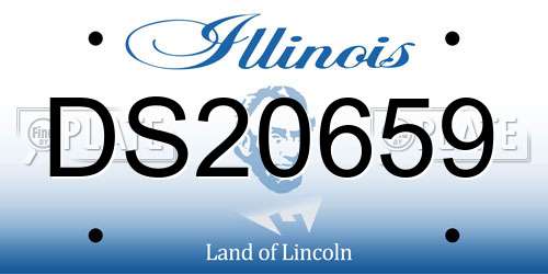 DS20659 Illinois License Plate