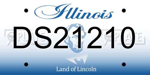 DS21210 Illinois License Plate