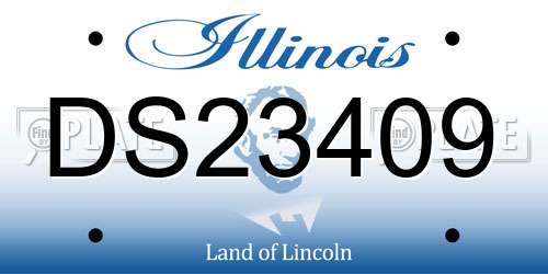 DS23409 Illinois License Plate