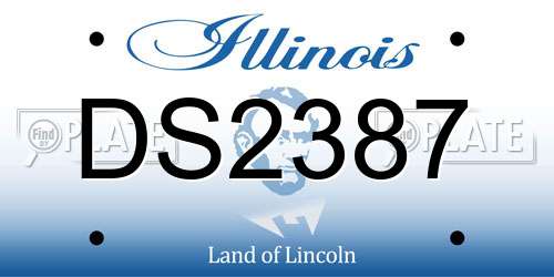 DS2387 Illinois License Plate