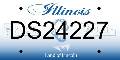 DS24227 Illinois License Plate